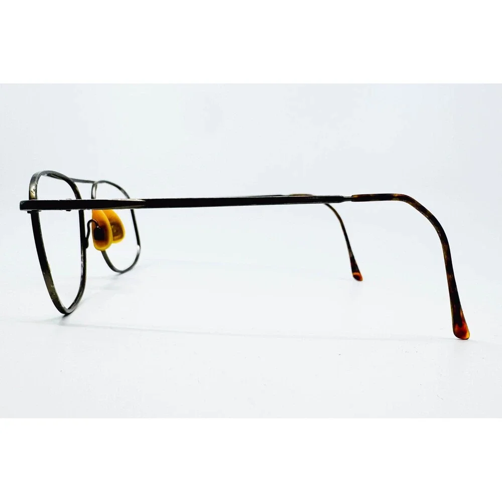 Stetson Eyeglass Frames Mens Brown Aviator XL-4 Zyloware 194 56-18-145